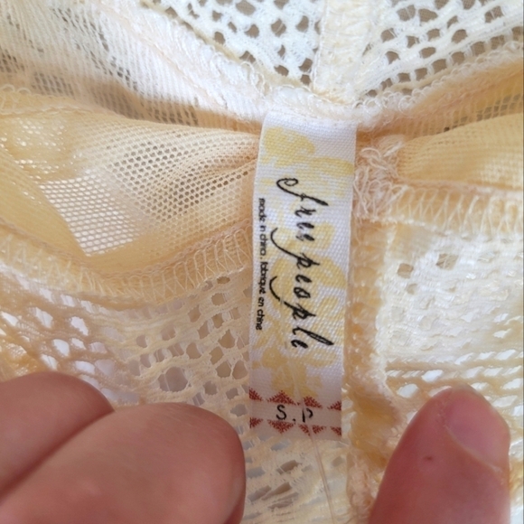 FREE PEOPLE Lacey Affair Dress in Ivory, sz Small - Picture 8 of 16